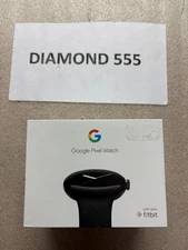 Google Pixel Watch 41mm Matte Black Steel Case Obsidian Active Band | 0075