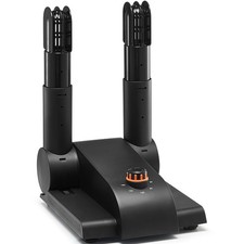 Uimoso 180  Foldable 2-Tube Shoe Dryer Boot Dryer w/ Heat Blower Black  Orange