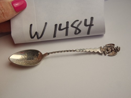 .800 Sterling Silver CATHEDRAL MEXICO Souvenir Demitasse Eagle Spoon 4 3/4" - Picture 16 of 17