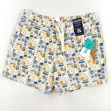 Fair Harbor Bungalow Swim Trunk Shorts Lined Size XL Mens Beach Sun Tile 5" NEW