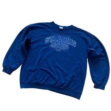 Vintage Navy St. Louis Missouri Est.1838 Sweatshirt Sz L