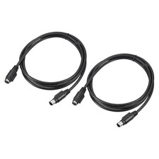 PS/2 Mouse and Keyboard Extension Cable 6P 4.92 Feet Male to Female 2Pcs,Black