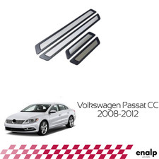 Chrome Door Sill Scuff Plate Guard Trim for  VW Passat CC 2008-2012 Stainless