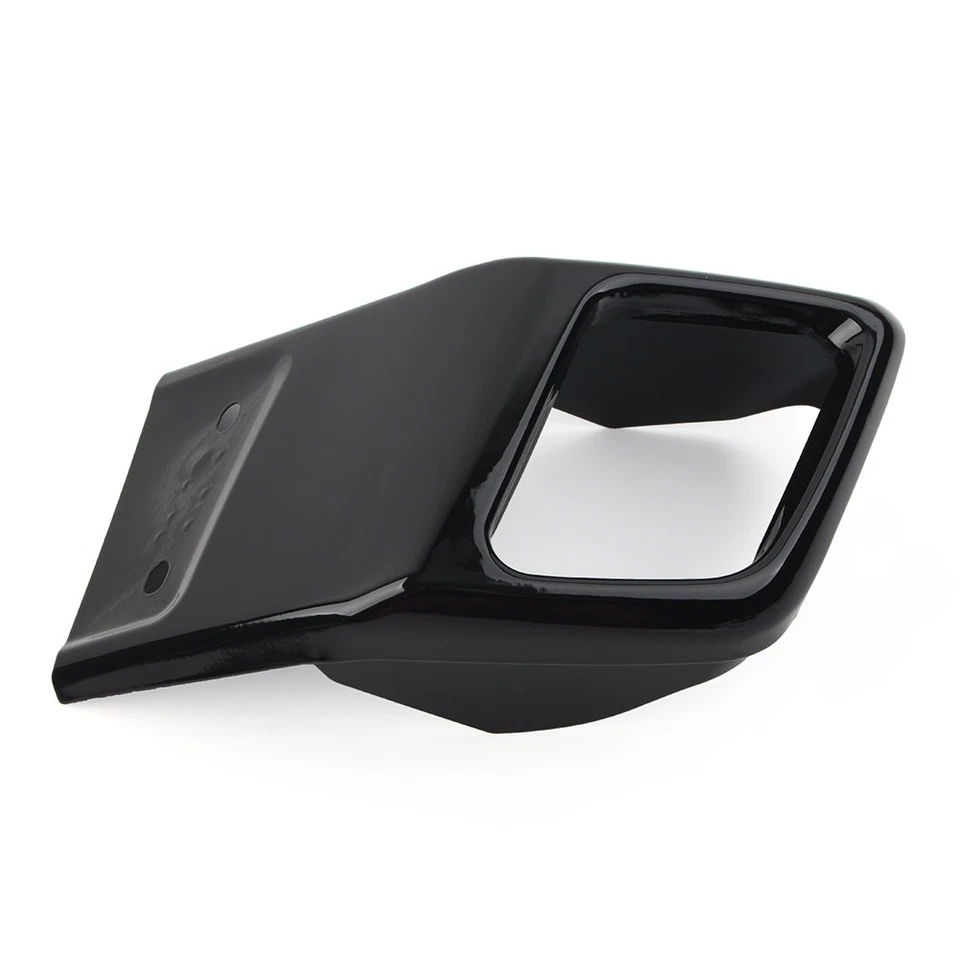 Black Rear Bumper Exhaust Tube Trim ABS For Land Rover Range Rover Evoque 10-18 - Image 2 of 4