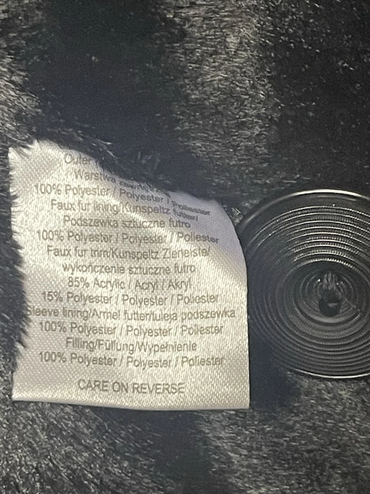 GALLERY Faux Fur Trim Pea Coat Ladies Size U.K-14L”- EUR/40”-U.S-10” - Image 3 of 4