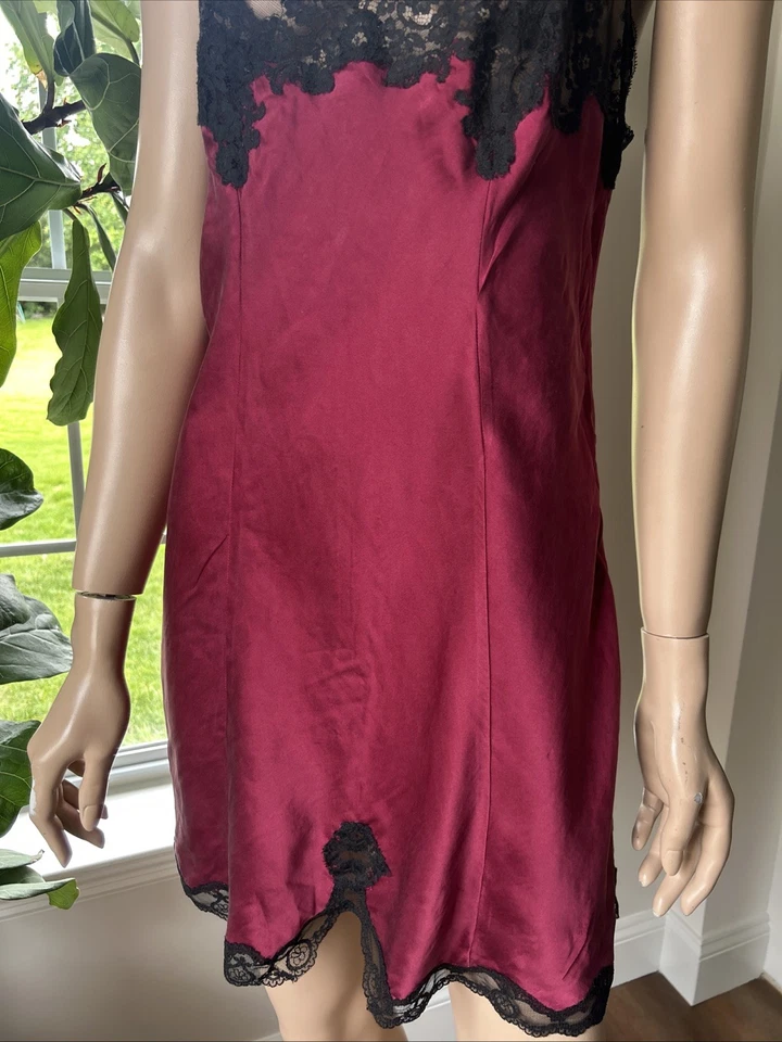 Vintage Victoria’s Secret Gold Label 100% Silk Slip Nightgown Nighty Lingerie M - Image 3 of 4