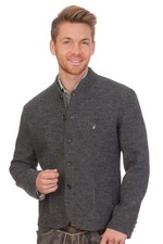 Spieth & Wensky Herren Walkjanker Trachten Jacke Metten grau Wolle Knöpfe Stick