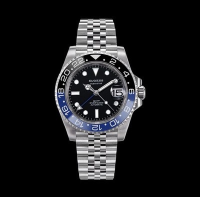 Sugess Ocean Star GMT S420-2 (versión ''Batman'')Reloj Sugess For Men.USA Seller