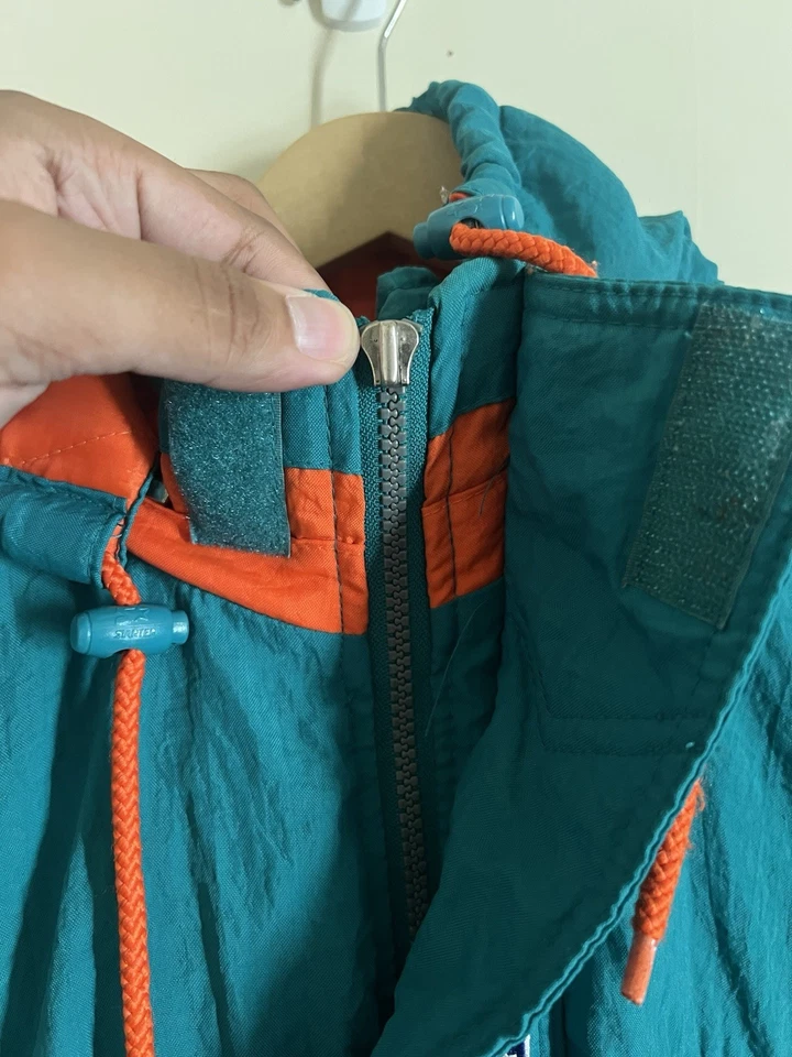 Cortavientos Vintage Años 90 Starter Pro Line Miami Dolphins NFL XL *FALTA CREMALLERA* Foto 3 de 4