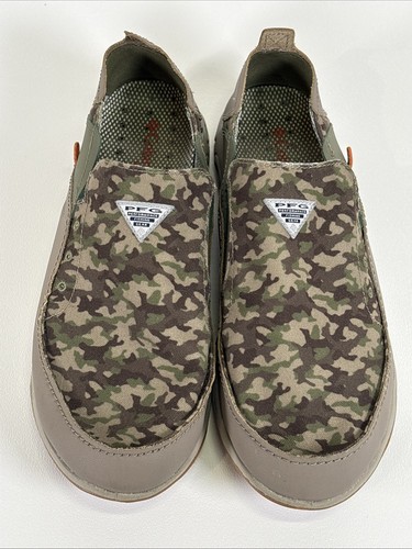 Columbia PFG Camo Bahama Vent Relaxed Slip-On Men's Size 11 Wide