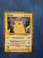 Nintendo Pokémon Pikachu Base Set 58/102 Olografico Italiano 40 PV 1999