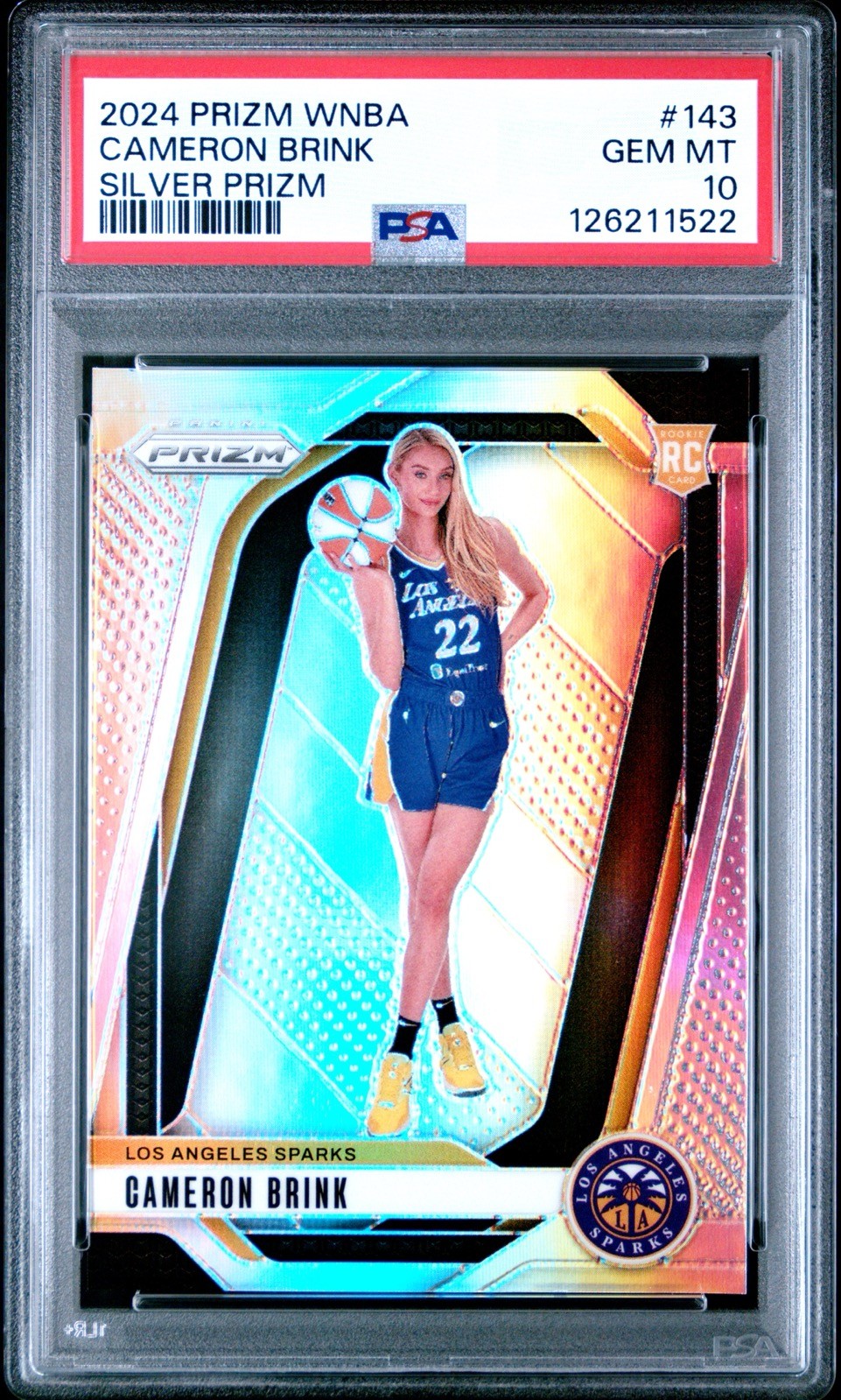 Cameron Brink PSA 10 Rookie Card 2024 Panini Prizm WNBA #143 Silver Prizm RC