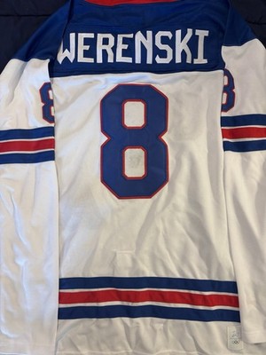 Zach Werenski Olympics 2026 Team USA Hockey Jersey Size XL Men's