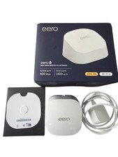 Eero 6 Plus Wifi Extender Router for Mesh Networks, Wifi 6 New/Open Box