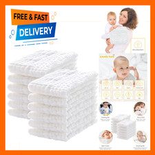 Muslin Baby Burp Cloths 100 Cotton Large 20x10 Inches Soft Absorbent Baby Drool