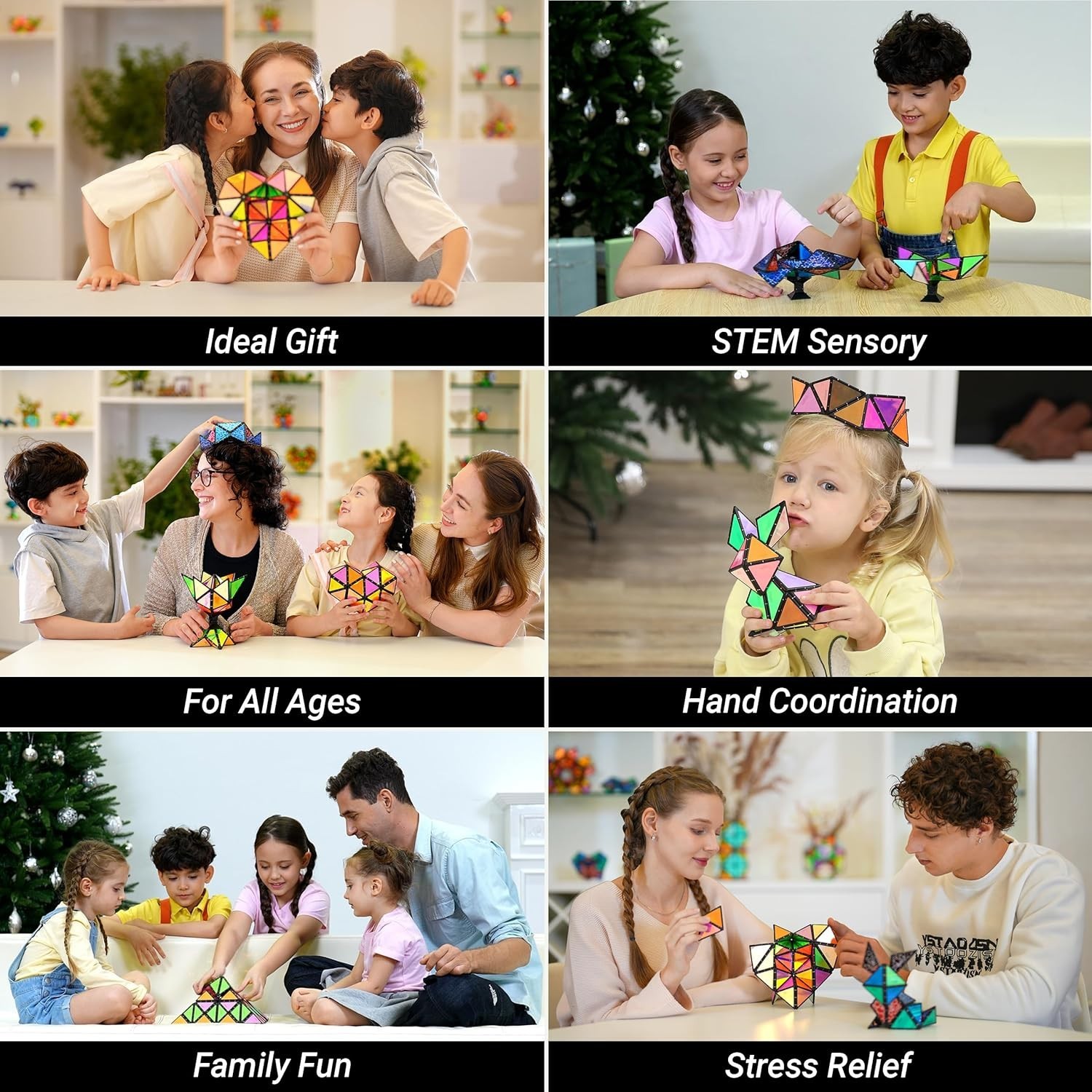 Ultimate Magnet Pyramid STEM Toy - Fun 2-Pack for Creative Learning Adventures