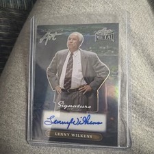 2024 Leaf Metal Signature Series Classic Art Auto Lenny Wilkens 1/1 CA-LW1 Hawks
