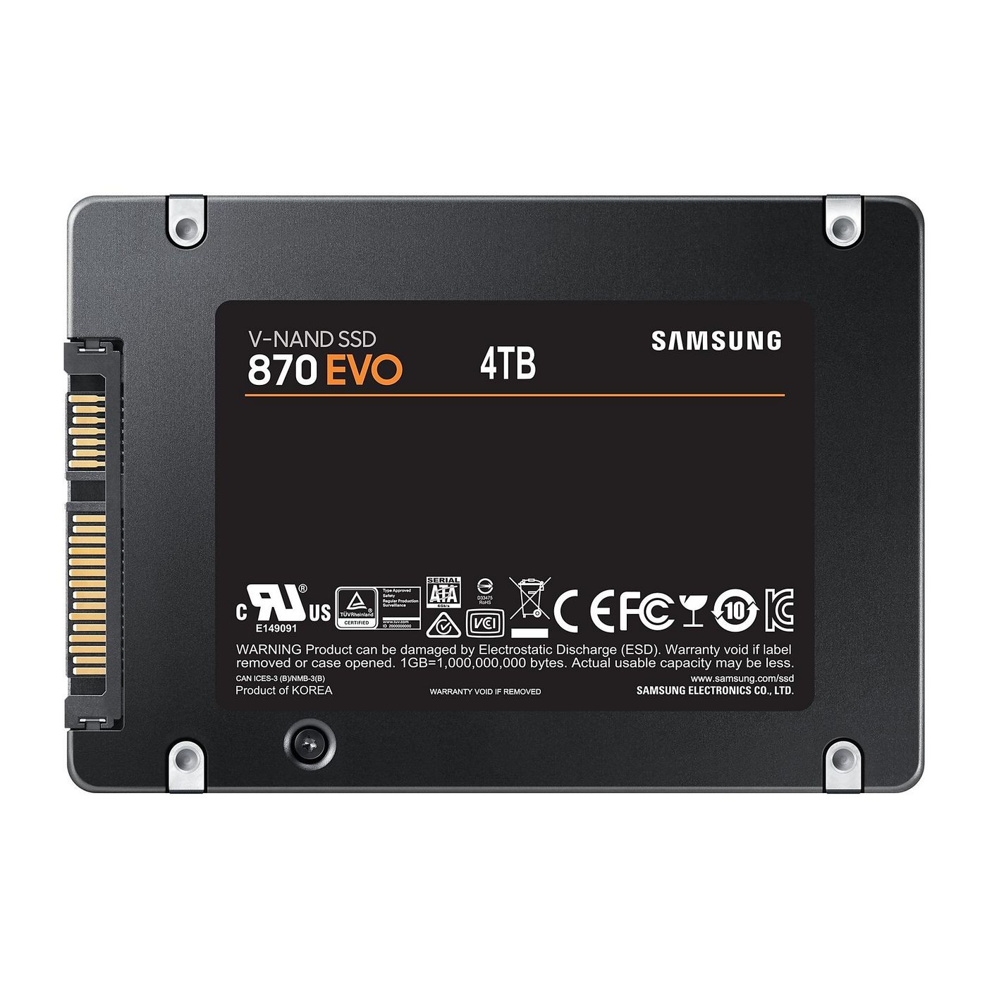 Samsung MZ-77E4T0B/EU. 870 Evo 4 Tb 2.5"" Serial Ata
