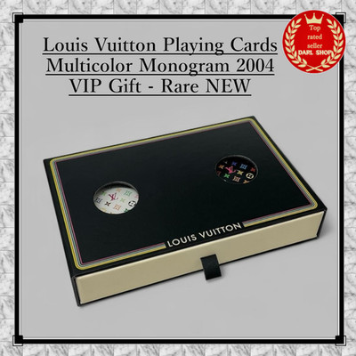Louis Vuitton Playing Cards Multicolor Monogram 2004 VIP Gift - Rare NEW