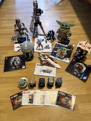 Pre-built Lego Lot 10+ Sets (Star Wars And Disney) As-Is! Instructions Included