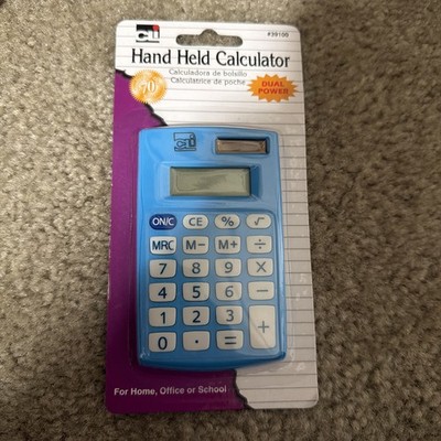 Charles Leonard Calculator Dual Power Pocket Asst Colors School Office Home