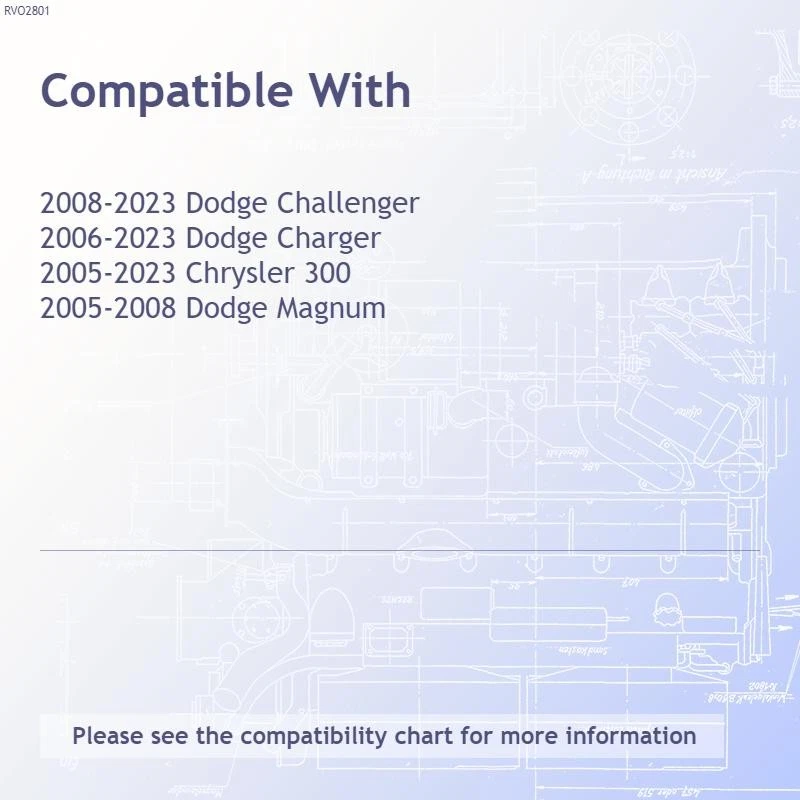 20" Gloss Black Wheel for 2005-2023 Chrysler 300 - RVO2801 - Image 3 of 4