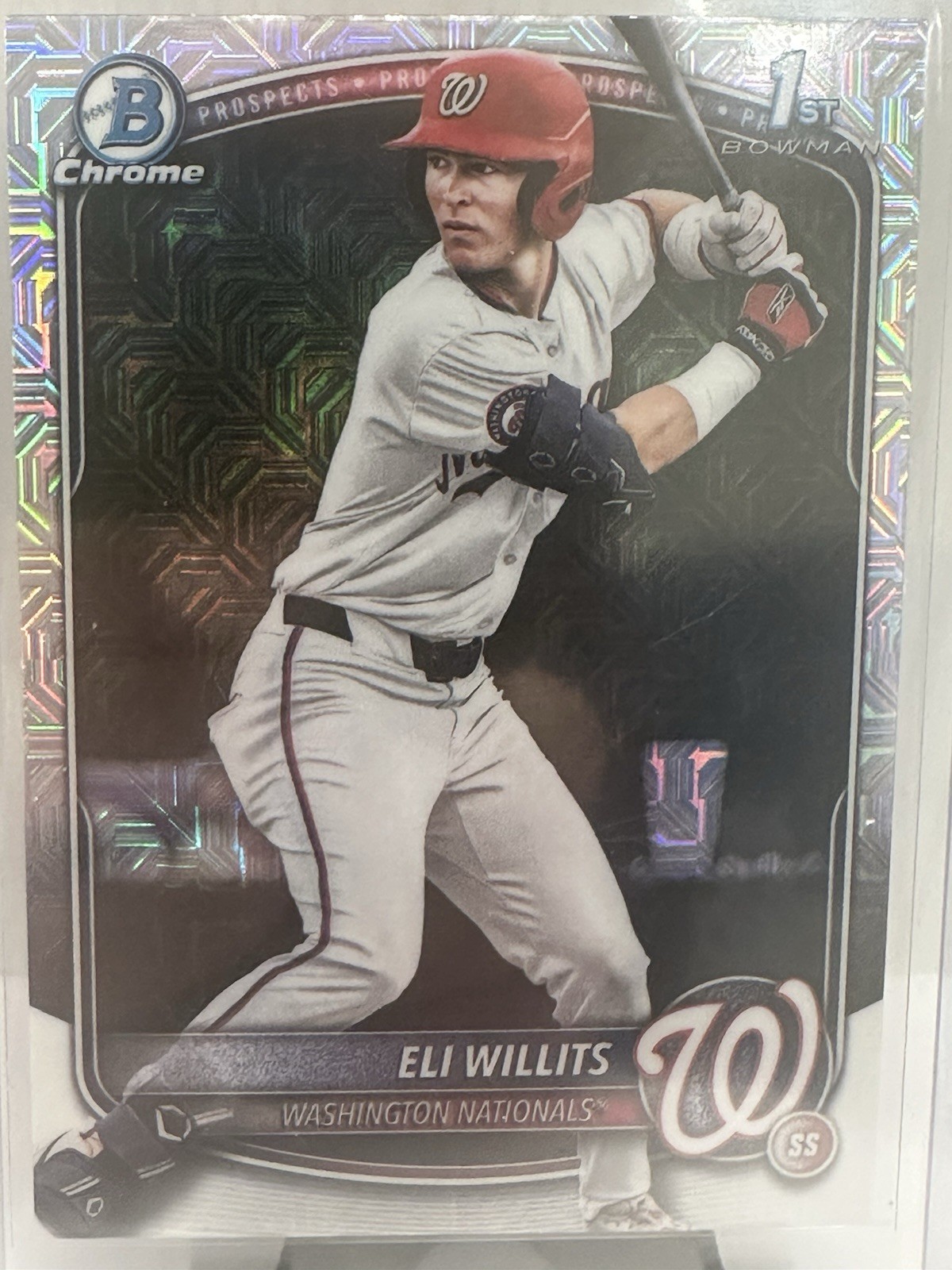 2025 Bowman Draft - Chrome Eli Willits #BDC-1 Mojo Refractor (RC)