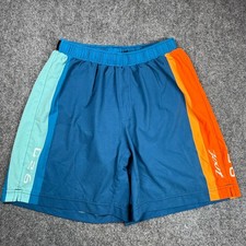 Zoot Shorts Men's M Lined Running Shorts C 26 Blue Orange Triathlon Workout