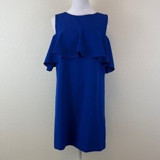 Tahari Elegant Ruffle Sleeveless Dress Size 8