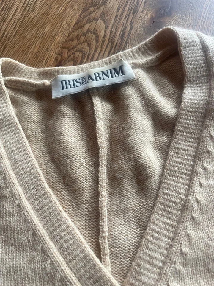 Weiche IRIS VON ARNIM* Kaschmir Strick-Jacke* beige* Gr. M* TOP - Bild 2 von 4