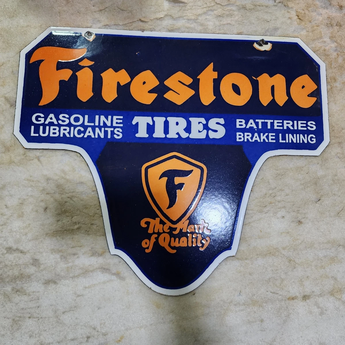 Firestone Tire Sign Indiana Original Advertising Signs (1930-1969