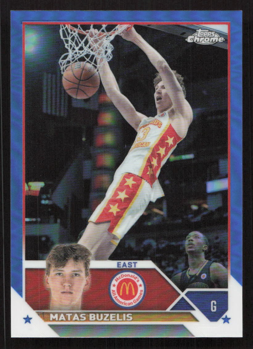2023 Topps Chrome McDonald's All American Matas Buzelis Blue Refractor #/99 #3