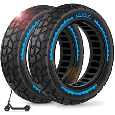 2PCS 60/70-6.5 Solid Scooter Tire Set - Durable Tubeless Blue Replacement