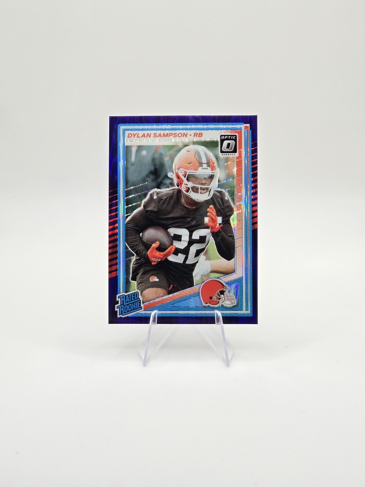 Dylan Sampson 2025 Donruss Optic RC Purple Shock SP #238