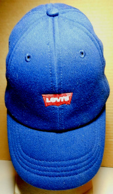 Levi's~Size OS Adjustable 100% Polyester Navy Blue Cap Made In China