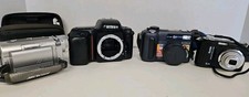 Camera lot Nikon N50 Sony Cybershot Kodak C1450 Microtek untested