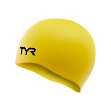 Durable Yellow Silicone Swim Cap For Recreational And Competitive Swimmers