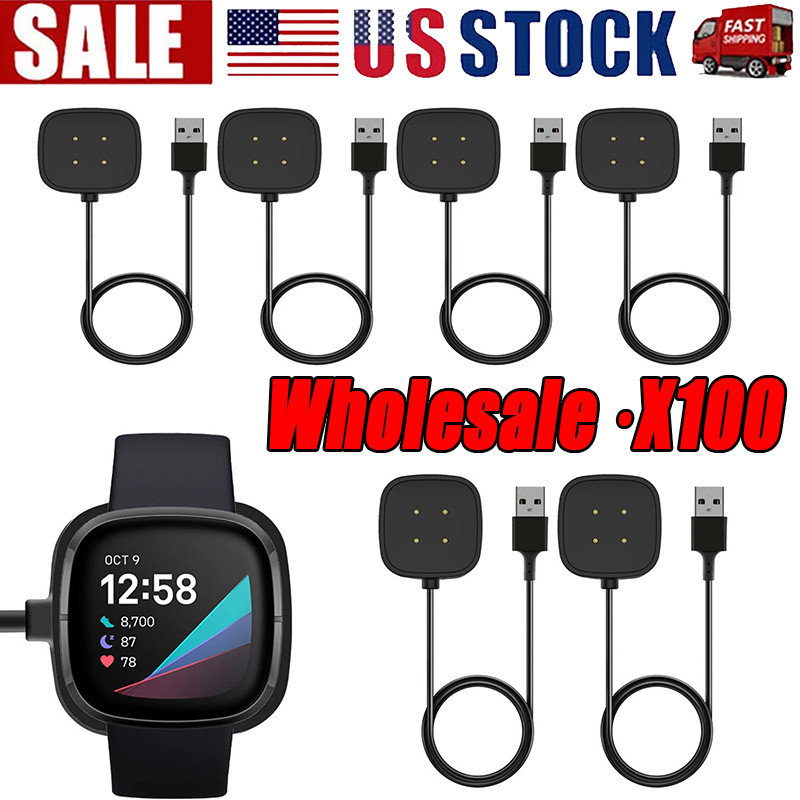 Wireless Charger For Fitbit Sense Versa 3 4 Watch USB Fast Charging Dock Cable