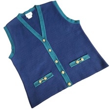 VINTAGE Cricket Lane womans ornamental vest size large made in USA