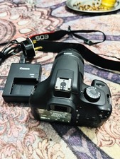 Canon EOS 4000D Black DSLR Camera with 18-55mm Lens, Strap, and Charger