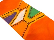 7140842: JAPANESE KIMONO JAPANESE NAGOYA OBI / TSUMUGI