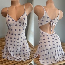 VINTAGE 100% SILK VICTORIAS SECRET SLIP DRESS LINGERIE sz S