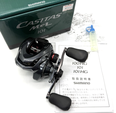 Shimano CASITAS MGL 101 LEFT Handed Bait Casting Reel with Box