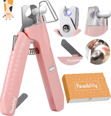 - Reinvented Pet Nail Clippers for Your Pal - USB Rechargeable LED Light for Blo