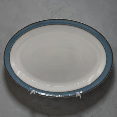 Denby Colonial Blue ovale Servierplatte 33 x 23,5 cm. 