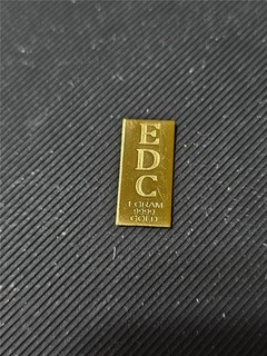 EDC 1gram 999.9 FINE GOLD BAR #MF 3721