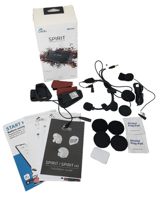Cardo Systems Spirit Duo Bluetooth Waterproof Headset SPRT0101 Used/NIOB