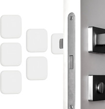5Pcs Door Knob Wall Protector, 1.8" Square Silicone Door Stoppers Self Adhesive