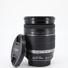 Canon EF-S 18-200mm IS F3.5-5.6 IS Lens, Both Caps, VGC.