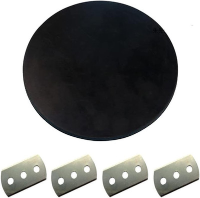 4PCS Blades for Cutter&1Pcs round Black Mat for Cloth Sample Disk Cutter, Fabric